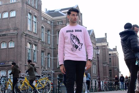 Solo Dios sweater pink