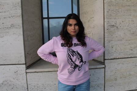 Solo Dios sweater pink