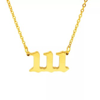 Angel number necklace 