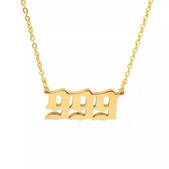 Angel number necklace 