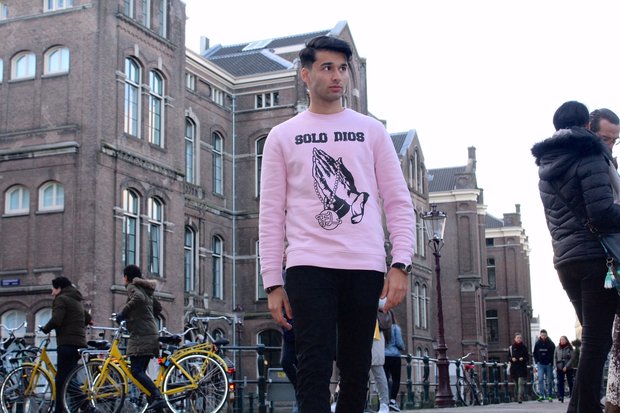 Solo Dios sweater pink