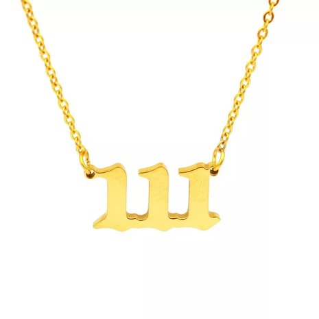 Angel number necklace 